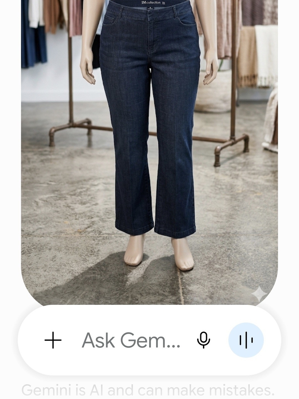 JM Collection Dark Indigo Wide-Leg Jeans